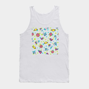 Coffee & Cake - Doodle Tank Top